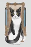 Placeholder: portrait of a cat by a cat