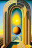 Placeholder: portal to another universe by artist "Evgeni Gordiets", by artist "Giorgio De Chirico",sunstreaks