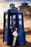 Placeholder: Doctor who test driving a new TARDIS