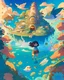 Placeholder: A vibrant, Studio Ghibli-inspired illustration of a magical, dreamlike world, with floating islands, enchanting creatures, and a young protagonist embarking on a journey of self-discovery, evoking the imaginative and emotional storytelling found in animated cinema.