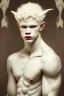 Placeholder: Albino faun young man noble in art deco style