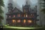 Placeholder: fantasy victorian house surrounded by forest