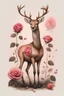 Placeholder: A deer with the body of a rose