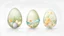 Placeholder: easter greetings with eggs with transparent background