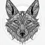 Placeholder: Jackal, front view, mandala, minimal lines, cartoon, white back ground color, real style, realistic, minimalistic, minimal black line art, line art, crisp line art, unique coloring sheet, outlined, outline, crisp, crisp line edges, illustration, thin lines, crisp clear lines, line art, clean line art, unique, 8k, amazing, masterpiece, no colors, no dark color, no black color, avoid thick black, minimalistic line edges, pure white back ground, image character full fit to page,