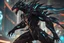 Placeholder: Miles in 8k solo leveling shadow artstyle, Crystal and Symbiote them, neon effect , dragon tattoos, close picture, full body, apocalypse, intricate details, highly detailed, high details, detailed portrait, masterpiece,ultra detailed, ultra quality