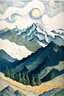 Placeholder: Portrait of a mountains by Van Gogh