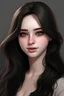 Placeholder: A very realistic girl, 25 years old, with hazel eyes, white skin, and pink lips. Her features are innocent, sharp, and Arab, her hair is black, long, and silky, and she is very realisticShe laughs spontaneously