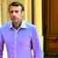 Placeholder: Emmanuel Macron in a pink dress full body photo