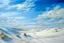 Placeholder: A light palish blue windy sky with clouds painted by Peter Carl Faberge