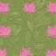 Placeholder: pink lotus, golden elements, paper gain, green blend