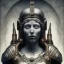 Placeholder: a greek marmor statue of athena, steam punk, hr giger, scary, horror, realistic, made in octane, cinematic, movie, CGI, ultra-realistic, extremely detailed octane rendering, 8K, VRAY Super Real ar 2:3, dof photorealistic futuristic 50mm lens hard lighting dark gray tintype photograph, realistic lighting, sephia colors