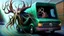 Placeholder: lovecraftian styled resurrected deerp seeks revenge on the Lady driving the Budget Moving Van