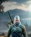 Placeholder: The Witcher, Geralt of rivia, full body, dramatic lighting, hyper realistic, unreal engine 5