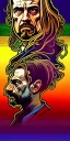 Placeholder: macho fine art portrait of we have seen better days in the style of Dan Mumford, Alphonse Mucha, Pythagorean, hypersigil