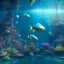 Placeholder: half underwater view, half below water view, fantasy art style, unreal engine 5, 8k resolution, photorealistic, ultra detailed