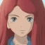 Placeholder: half-elf girl teen red medium wavy hair