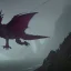 Placeholder: Dragon emerging from a cliff