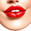 Placeholder: Beautiful red lips, show only lips, faceless, close-up photo, detailed, expressive, smiling, realistic, vintage style, isolated on white background, raw style, customize stylize, ultra quality, hyper realistic, 8k