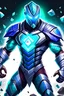 Placeholder: Strong hero with diamond armor in a war game