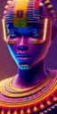 Placeholder: kente scene, thread, embroidery, octane render, high detail