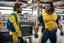 Placeholder: Wayne from Letterkenny cosplaying as Marvel's Wolverine. He is wearing the blue and yellow costume