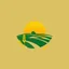 Placeholder: a simple abstracted logo representing elements of green gold farm wheat sun land and saskatchewan