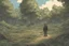 Placeholder: clearing forest,overgrown, post-apocalyptic, comic book, cinematic