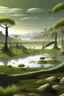 Placeholder: silurian period realastic landsapes