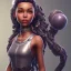 Placeholder: a skin fortnite of flora cherry black girl curly black hair gray eyes