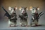 Placeholder: pulp-fiction costumed taxidermy mice with guns in hands