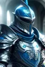 Placeholder: Holy knight in silver and blue armor with a blue headband