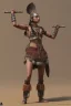 Placeholder: Full Body photo, aztec warrior, female