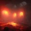 Placeholder: dynamic lighting, Intricately detailed, deep color, Unreal Engine, volumetric lighting, Hell landscape, Hell concept art, Hell fantasy artwork, nightsky, blue, black, nebulae, fields, abandoned buildings, ruins,