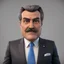 Placeholder: Animated cartoon of a politician front view front view hyper-realistic 8k