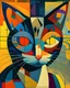 Placeholder: Portrait of a cat by Kandinsky