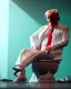 Placeholder: Donald Trump sitting in toilet scene, pants down, realistic image, hooper style, concept art, smooth, unreal engine 5, god lights, ray tracing, RTX, lumen lighting, ultra detail, volumetric lighting, 3d.