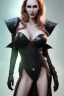 Placeholder: Brandi Love as evil queen in black leather, leather, busty, cleavage, angry, stern look. character design by cory loftis, fenghua zhong, ryohei hase, ismail inceoglu and ruan jia. unreal engine 5, artistic lighting, highly detailed, photorealistic, fantasy