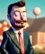 Placeholder: portrait, plasticine elon musk figure, cartoon, Seth MacFarlane style, family guy, wide angle view, color background, color smoke, soft color, highly detailed, unreal engine 5, ray tracing, RTX, lumen lighting, ultra detail, volumetric lighting, 3d, finely drawn, high definition.