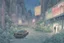 Placeholder: retro anime style, full color, dark serious 1980s anime Lunar Punk city, moebius artist, magic, watercolor, forest,