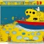 Placeholder: biplan yellow submarine by disney in a seabed imagined by winsor mccay