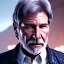 Placeholder: portrait a crystalised white pink harrison ford as han solo, atmospheric, realistic, unreal engine, lighting, octane render, scifi outfit