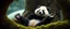Placeholder: the high speed magical face of a fluffy panda yoga with charm and head set in web from mossy tower, master oil painting by Rembrandt and Escher, in his moss covered space ship , brightened edges to give a sense of depth, motion blur