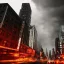 Placeholder: giant monster, destroying downtown New York city, dramatic, dramatic lighting, volumetric lighting, hyperrealism, 8k, high quality, photorealistic, lot of details