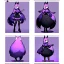 Placeholder: a fox fursona, darker colors, master quality, backlighting, soft lights, full body portrait, in frame, 8k, furry, fur, black and purple color pallet, fursona reference sheet,