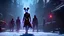 Placeholder: zombie mickey mouse, photorealism, movie screen capture, horror, sci-fi, retrofuturism,