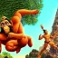 Placeholder: Hanuman ji flying threw lanka ultra realistic from animated movie hanuman