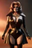 Placeholder: Raquel Welch as evil queen in black leather gown, angry, busty, curvey, cleavage, unreal 5, octane render, cinema4d, dynamic lighting, dramatic lighting, 4k, redshift render, highly detailed, hyper realistic