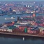 Placeholder: skyline of hamburg under communism