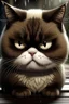 Placeholder: realistic grumpy cat